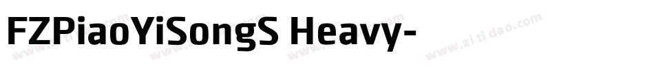 FZPiaoYiSongS Heavy字体转换